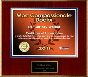 Dr. Christy Walker Vitals Compassionate Doctor 2011